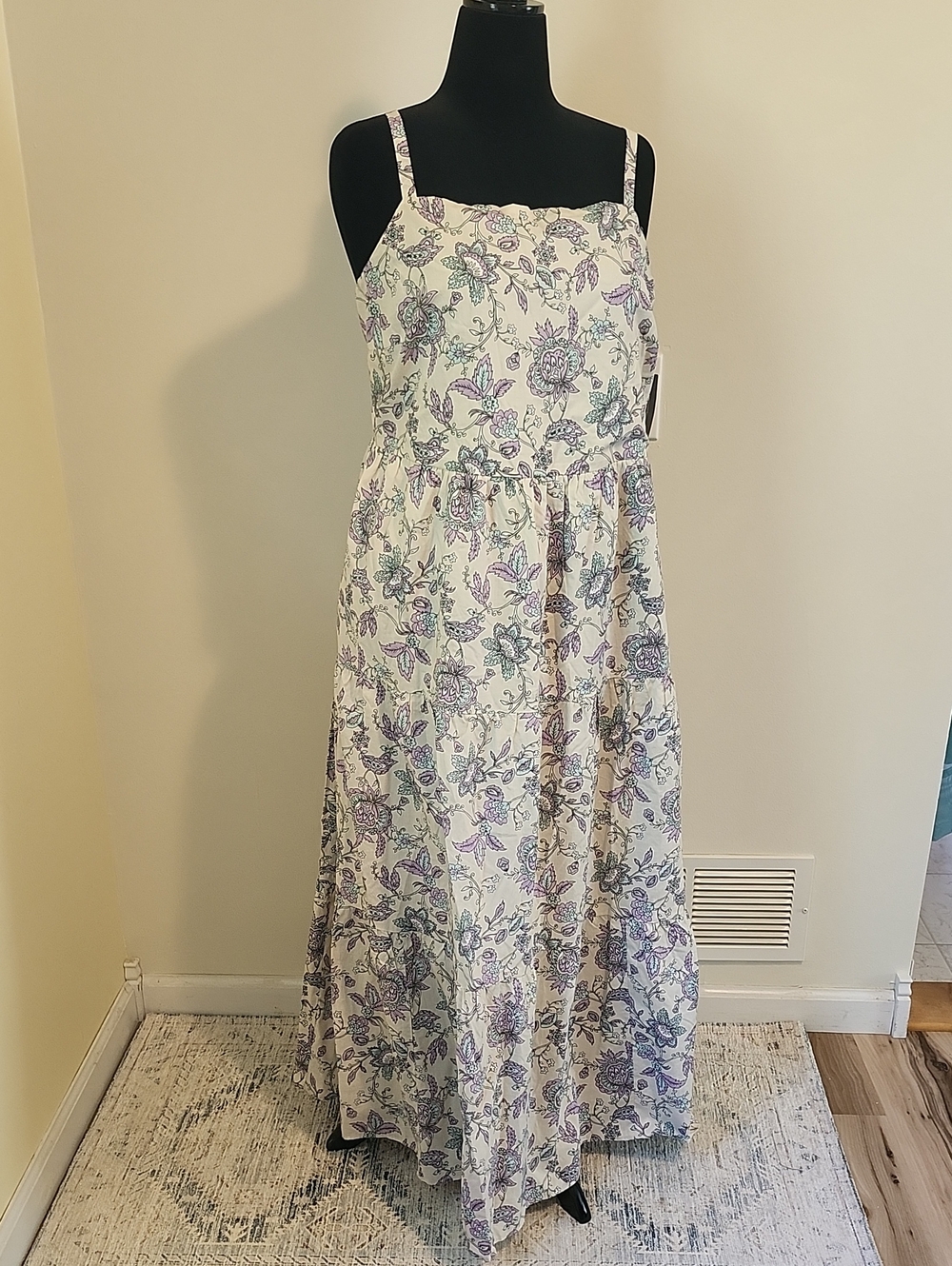 NWT Lane Bryant Sleeveless Tiered Maxi Dress Lavender